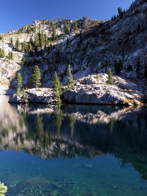 Deep blue Russian Lake