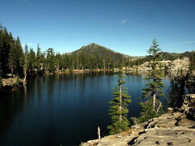 Russian Peak across Russian Lake