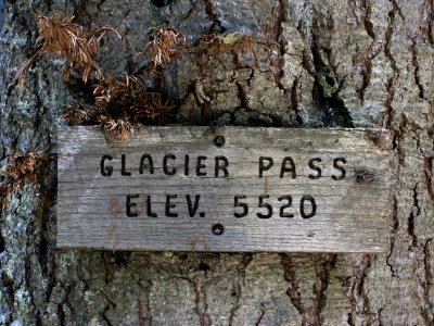 Glacier Pass sign