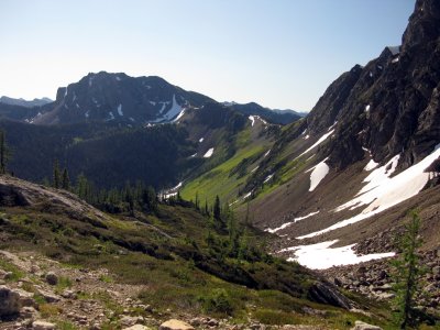 View of Rock Pass from Woody Pass