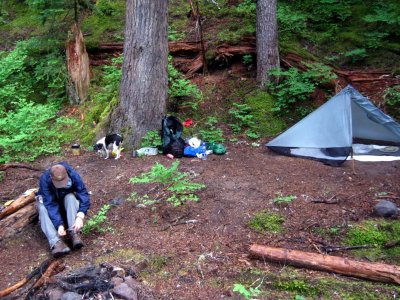 Camp on Baekos Creek