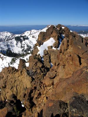 Western summit of Red Buttes twin peaks