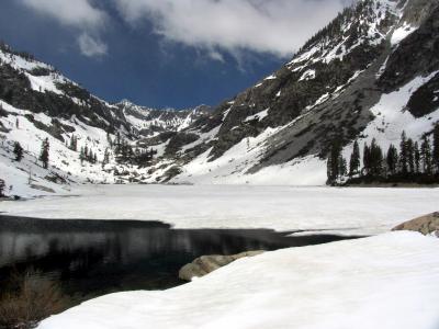 Emerald Lake ice and snow