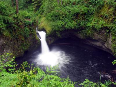Punchbowl falls from trail