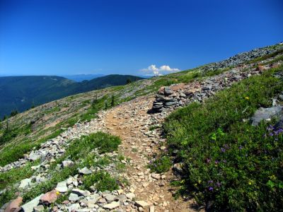 Indian Peak trail and open views