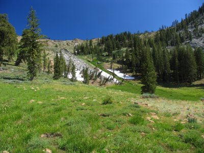 Upper Middle Boulder lake basin