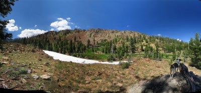 Bobs Tarn panorama looking north towards PCT