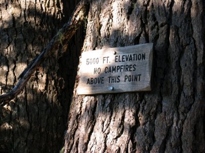 No fires above 5000ft in Alpine Lakes Wilderness