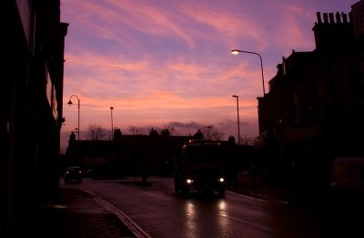 8th February 2012  purple sky