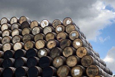 17th June 2012  Glenfiddich whisky barrels