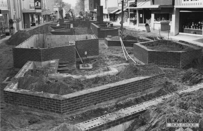 Greenville Downtown Mall construction Looking South