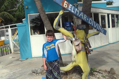 David with the driftwood diver'