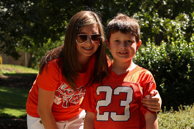 David and Jacklyn  ready for their first Clemson game