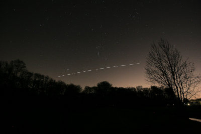 De Bilt, Houdringe: 6 March 2011 - ISS, Orion, Sirius