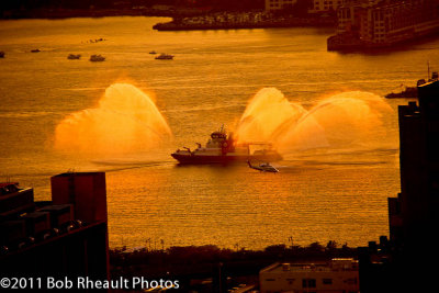 FDNY fire boat on Hudson River