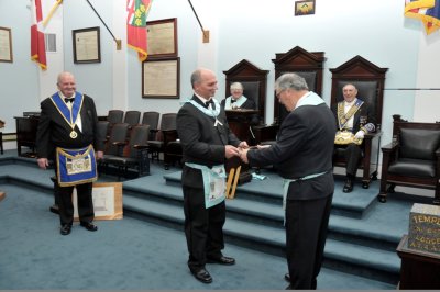 Temple Lodge No. 649 - Installation - 2012-01-17
