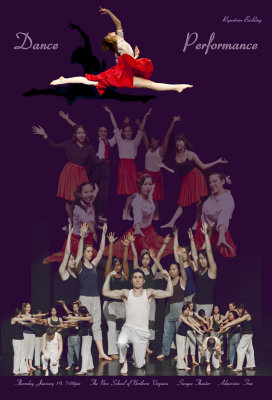 Poster for the school dance company