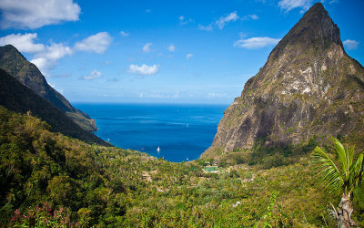  the view down to Jalousie Bay