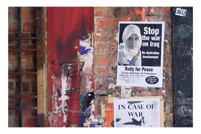 Signs of unrest. Graffiti & anti war posters