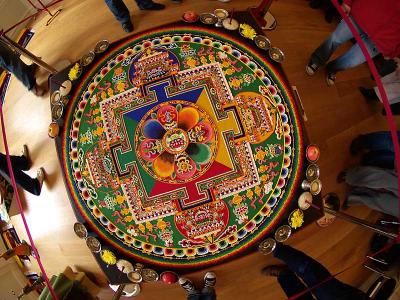Mandala sand painting - Asia House with Tashi Lhunpo Monastery