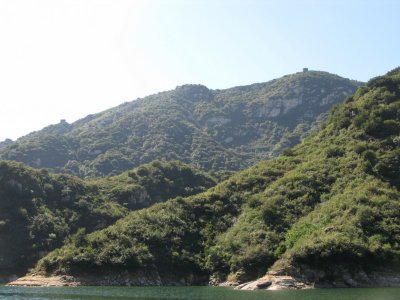 The Great Wall can be seen from the Lake
