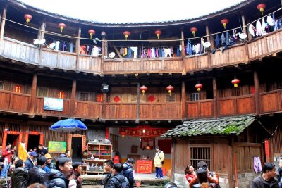 Inside of a round Tulou