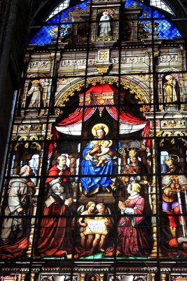 Glass Window of Saint Bavo Cathedral