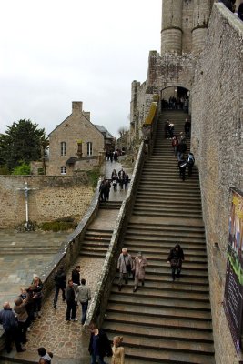 Stairs up to the Abbey