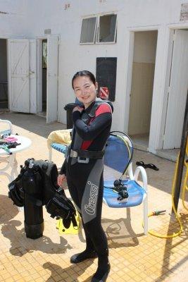 Before the second Dive