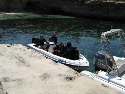 The second Boat Dive to St. Marija Caves