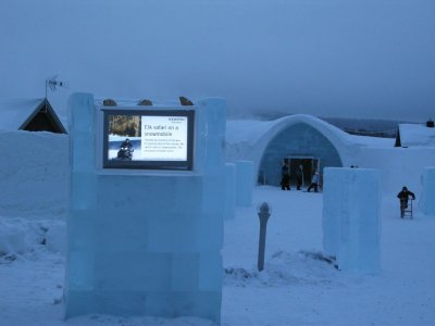 Information TV of the Ice Hotel