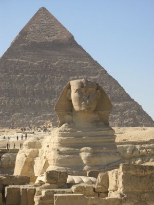 Khafre's Pyramid and Sphinx