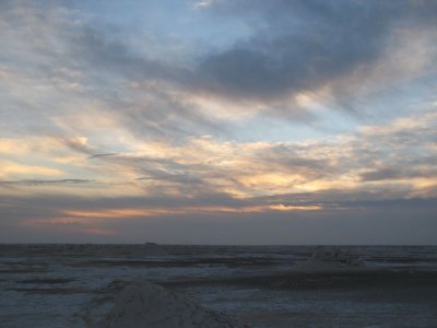 White Desert at Dawn