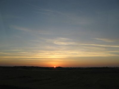 Sun Rise in the Desert of Aswan