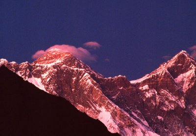 Alpen Glow on Mount Everest