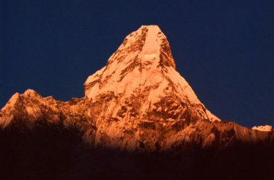 Ama Dablam at sunset