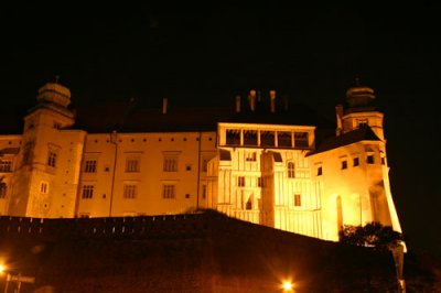 Wawel Castle at night, Krakow