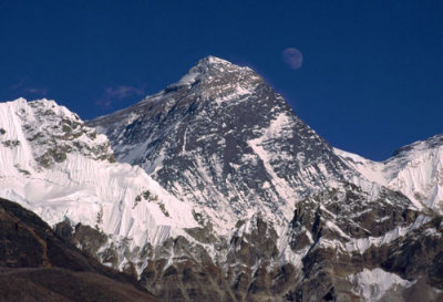 Moonrise over Everest