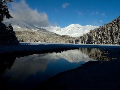 Auke Lake Winter Scene