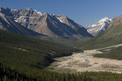 Mountains at headwaters of Toad River