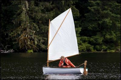 Small sailboat on Auke Lake, July 11, 2006