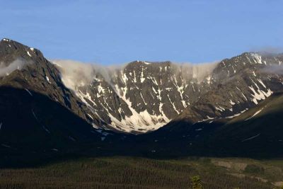 I loved how the morning fog rolled over the mountains in Haines Junction.