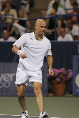 Agassi temper....