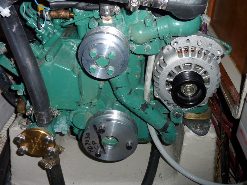 Crank, Pump & Alternator Installed