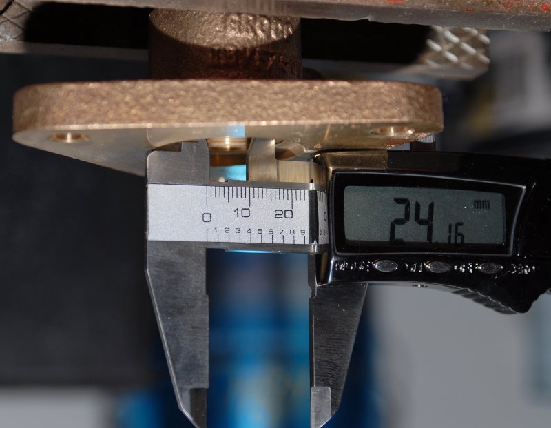 Measuring Inside Diameter of A Flanged Seacock