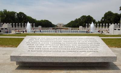 Dedication Sign of the WWII Memorial