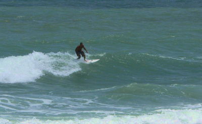 Surfer at Kure Beach