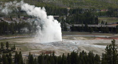 Old Faithful From Observation Point