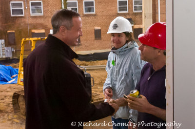 HFH at Clay St with Governor Martin O'Malley