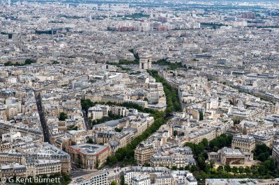 Arc de Triomphe fr Eiffle Tower